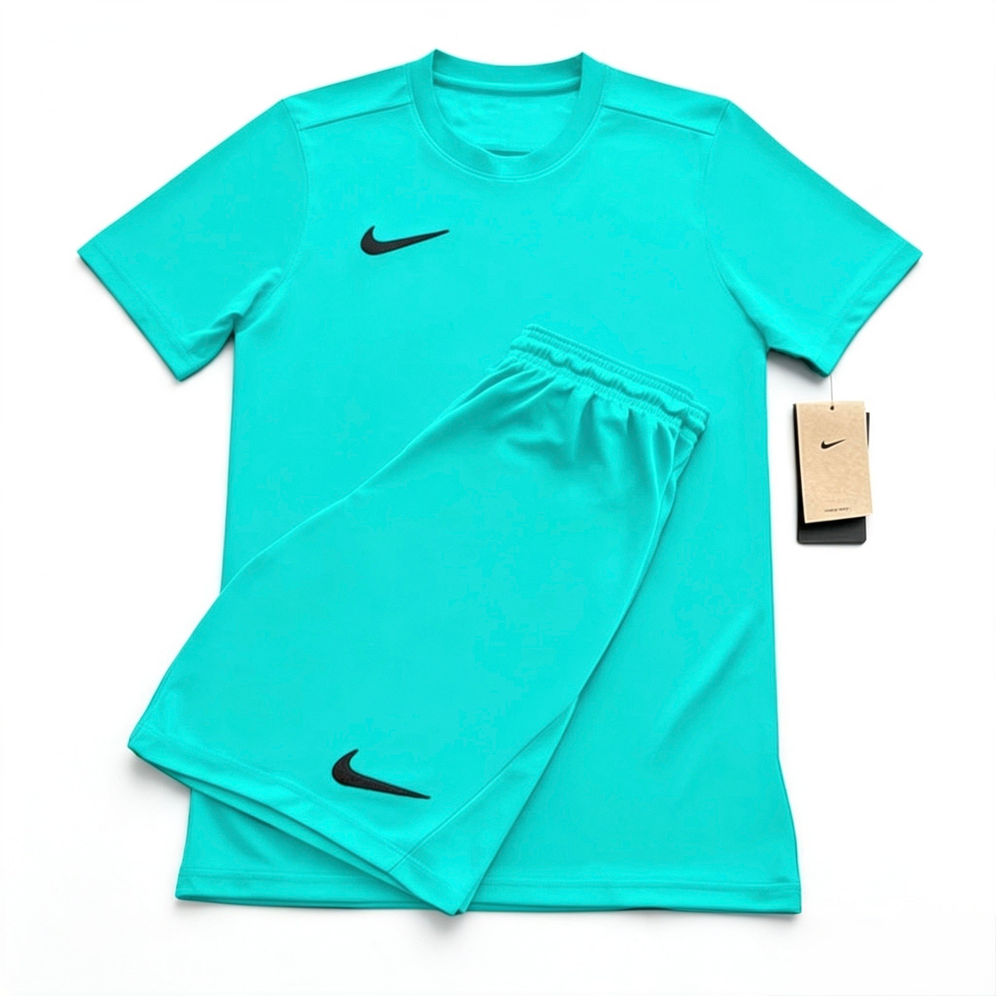 Nike Turquoise T-Shirt & Shorts Set