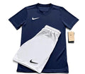 Nike Navy T-Shirt & White Shorts Set